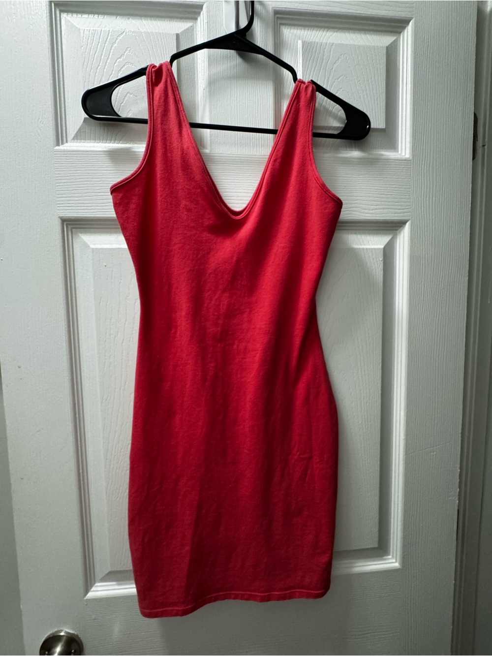 wild fable Vibrant Pink Scoop Neck cotton Mini Dress
